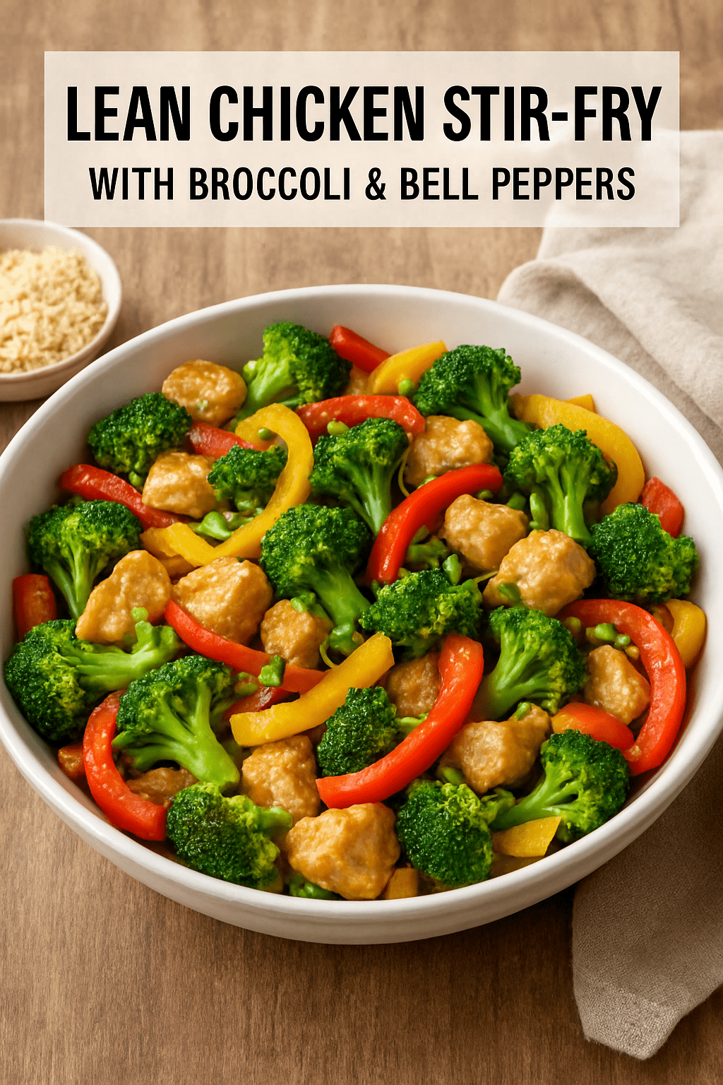 Lean Chicken Stir-Fry with Broccoli & Bell Peppers