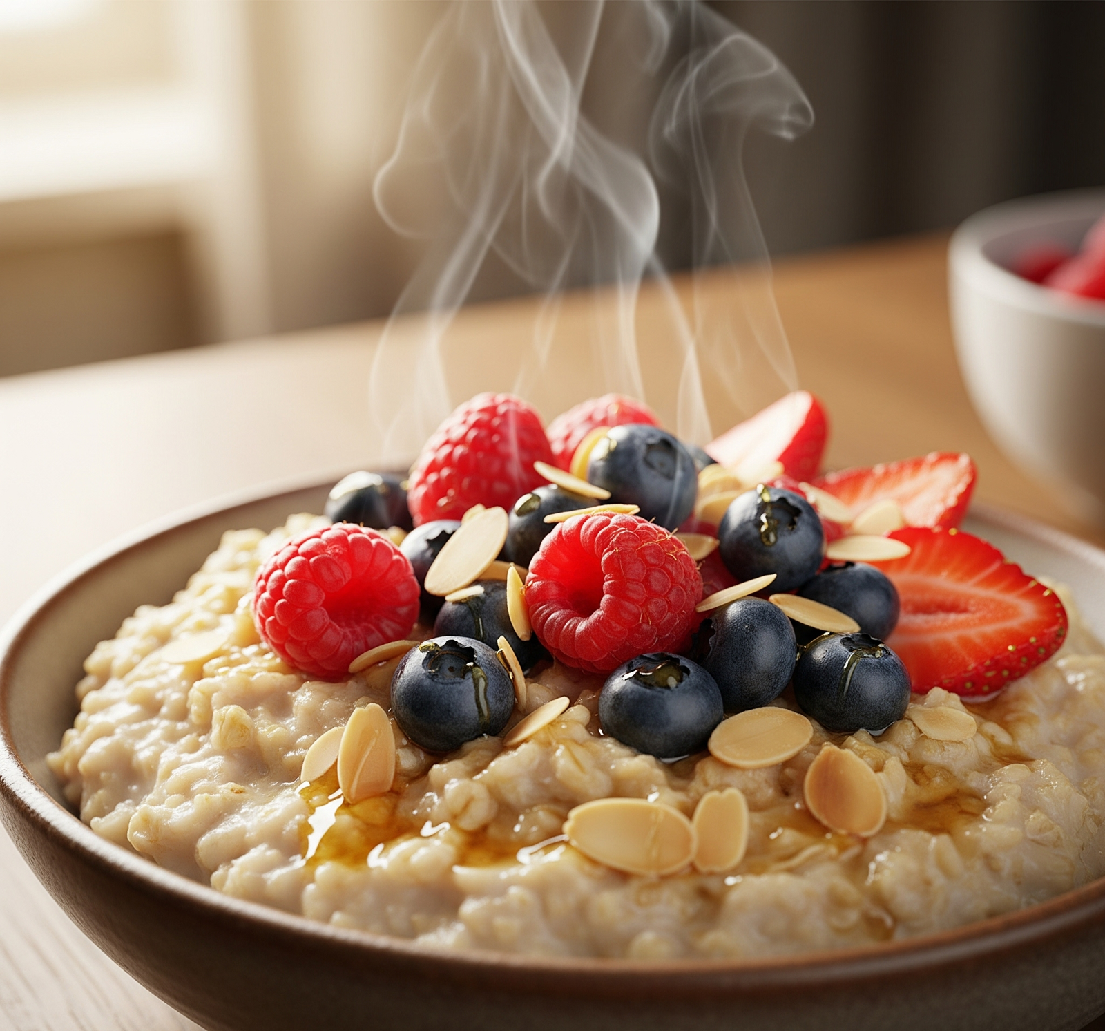 Oatmeal with Berries and Nuts